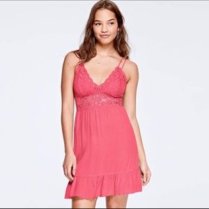 VS PINK Crochet Lace Dress Size L